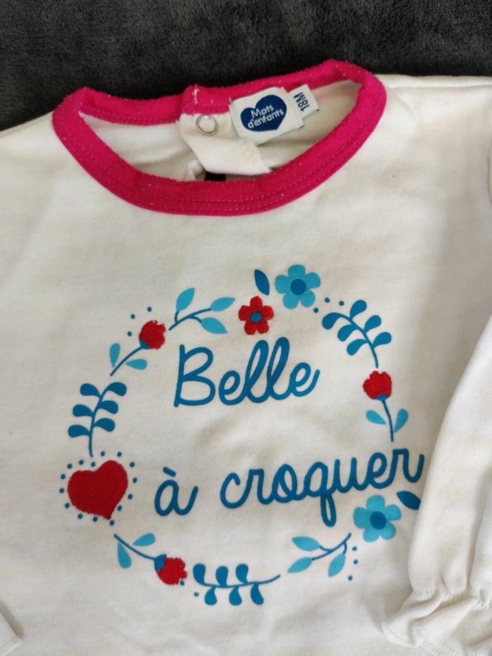 Pyjama "belle à croquer" - 18 mois