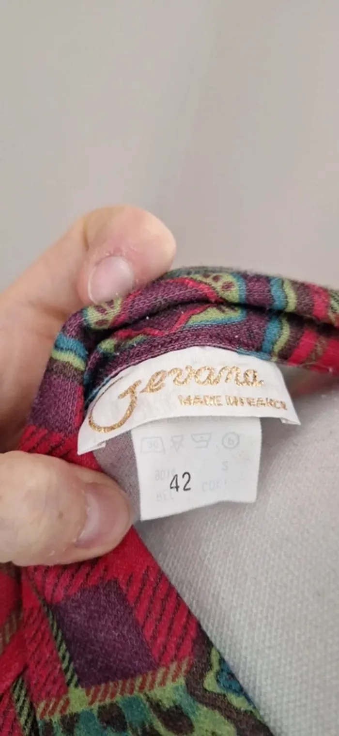 Robe vintage Gevana année 80/90 t42 #F42XL-044 - photo numéro 3