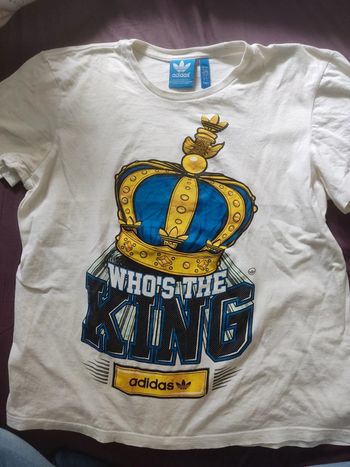 Tee shirt adidas vintage who's thé king