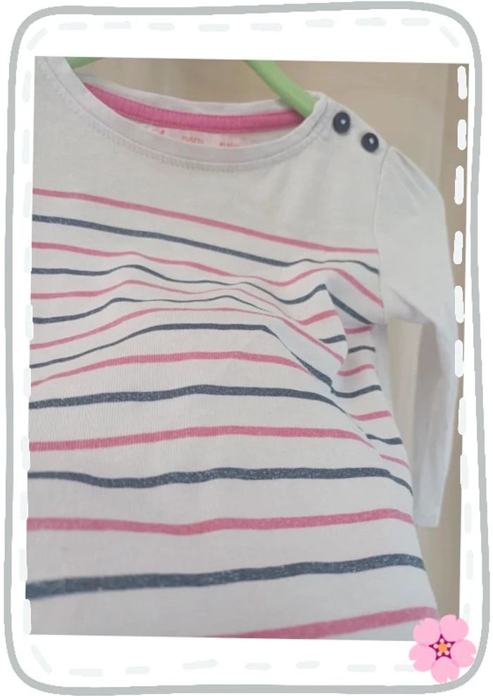 T-shirt manches longues Gémo 12mois - photo numéro 3