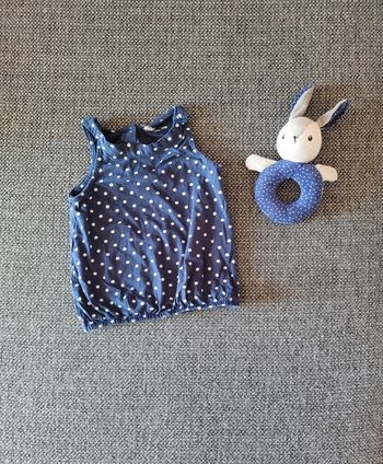 Débardeur fille à pois 24 mois