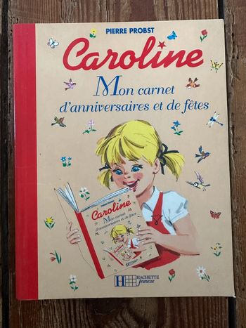Mon carnet d’anniversaires et de fêtes Caroline Pierre Probst livre rouge