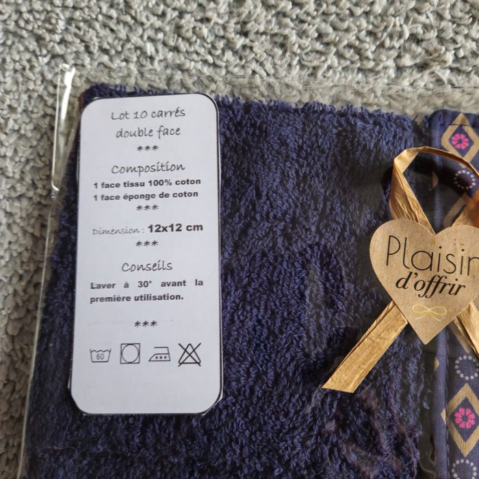 10 lingettes lavables 12x12 cm - photo numéro 3