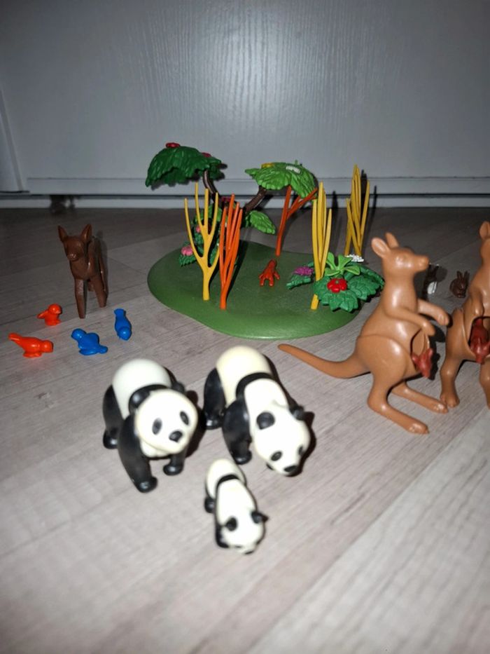 Playmobil panda et kangourou avec leurs petits - photo numéro 2
