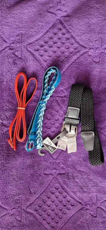 Lot de 3 ceintures fille 3/6 ans