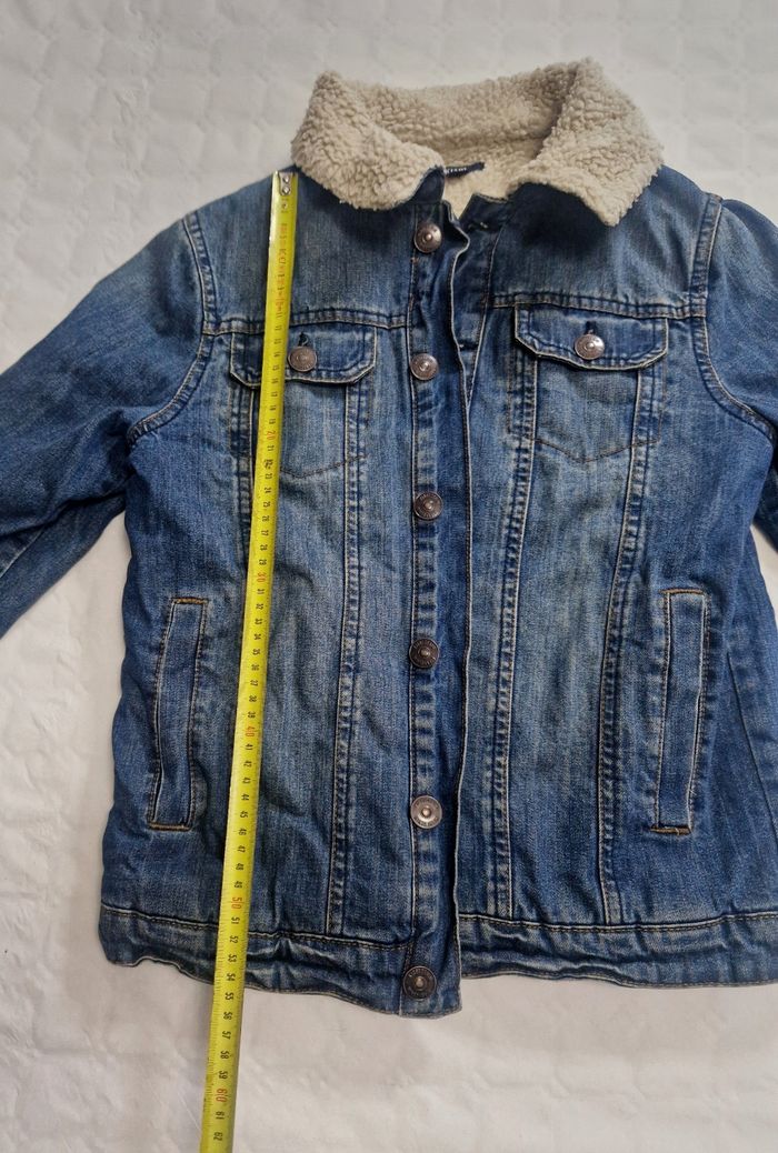 Blouson , veste en jeans moumouté , femme , taille XS - photo numéro 5