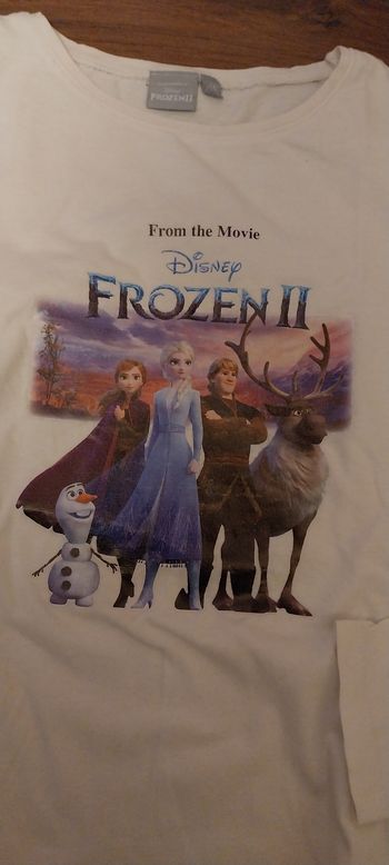 Tee-shirt reine des neiges 10 ans