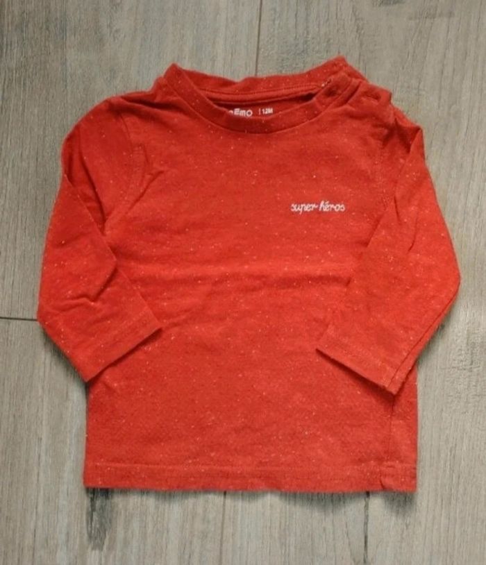 T-shirt manches longues Gémo 12 mois
