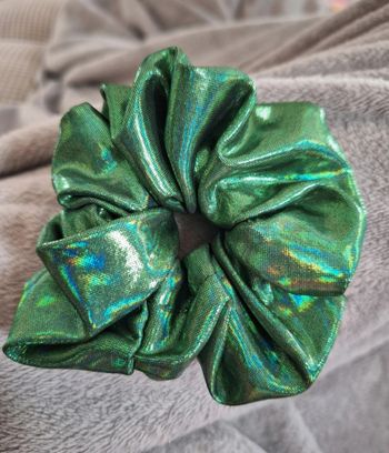 Chouchou neuf brillant vert