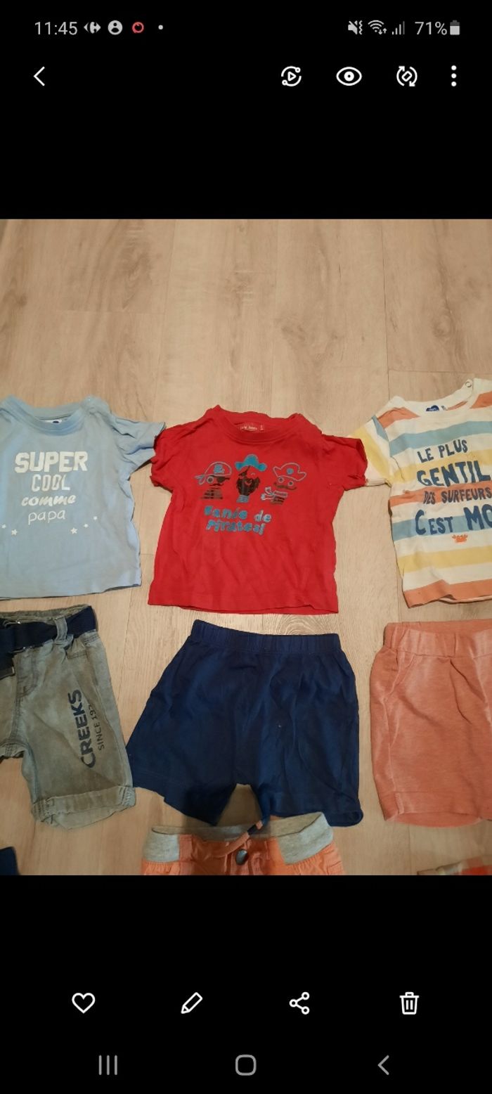 Lot de shorts et t-shirts neufs 12mois - photo numéro 6