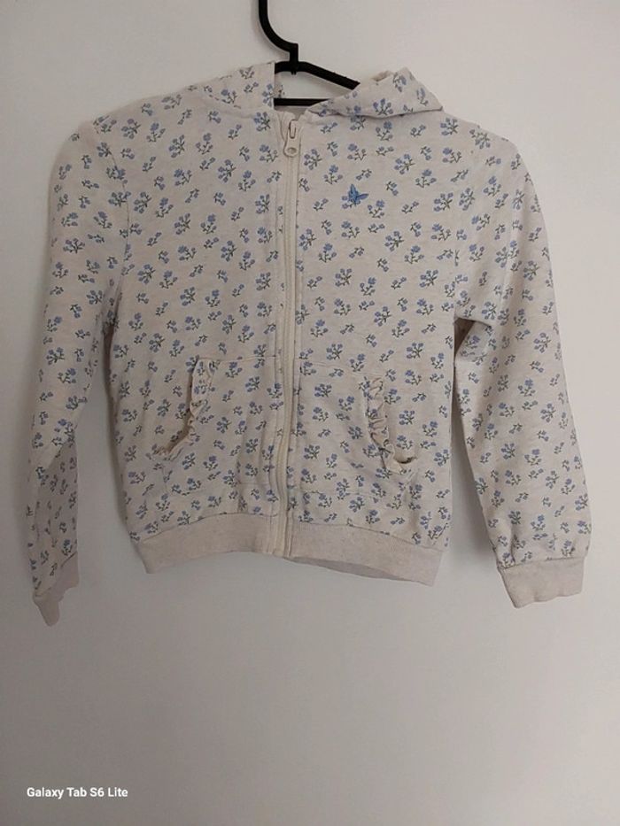 Sweat zippé sergent major fille 8 ans