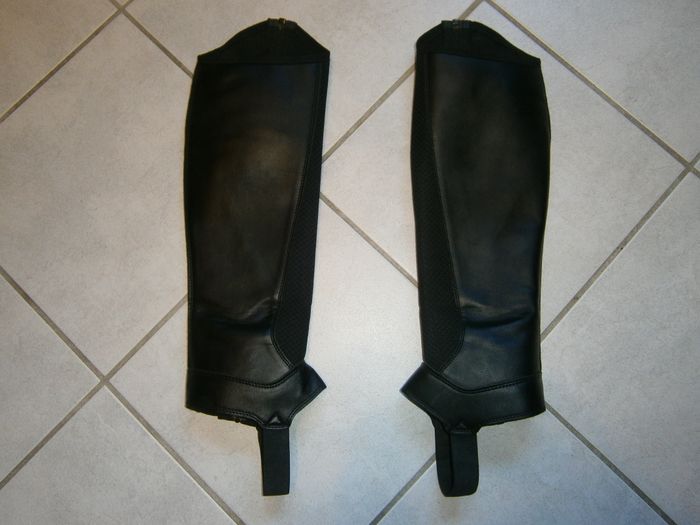 Guêtres d'équitation noir adulte