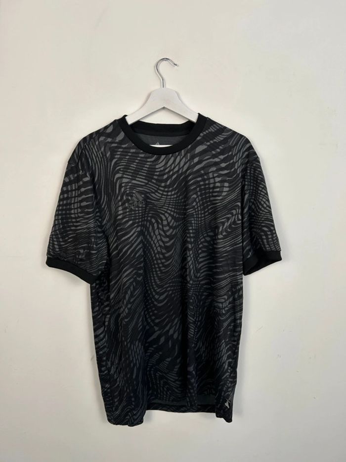 Maillot Adidas Homme Noir et Gris | Taille S | Très Bon État | Training Sport | #TM52