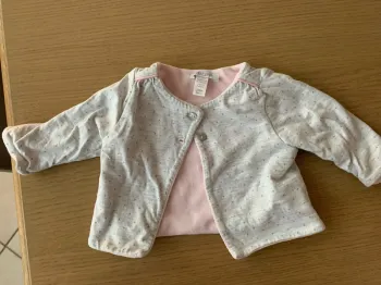 Gilet chaud gris 3m fille