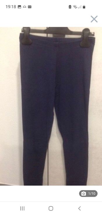 Leggings bleu marine 12 ans Monoprix Kids