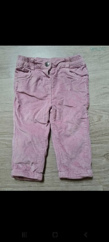 Pantalon hiver velours