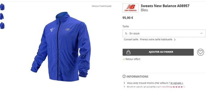Veste Homme New Balance Impact Run – Édition Marathon de Valence 42K Trinidad Alfonso - photo numéro 3