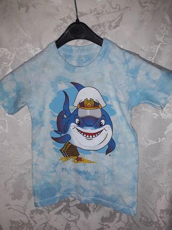 Faby27800 Tee shirt enfant "Artonis" requin 2 ans couleur : bleu et blanc