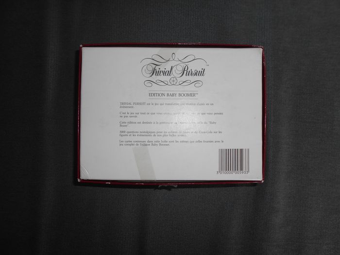 Jeu complémentaire vintage: Trivial Pursuit, édition Baby Boomer (1986) - photo numéro 2