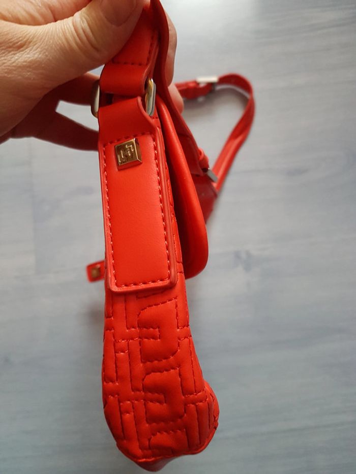 Sac rouge bandoulière La Halle - photo numéro 4