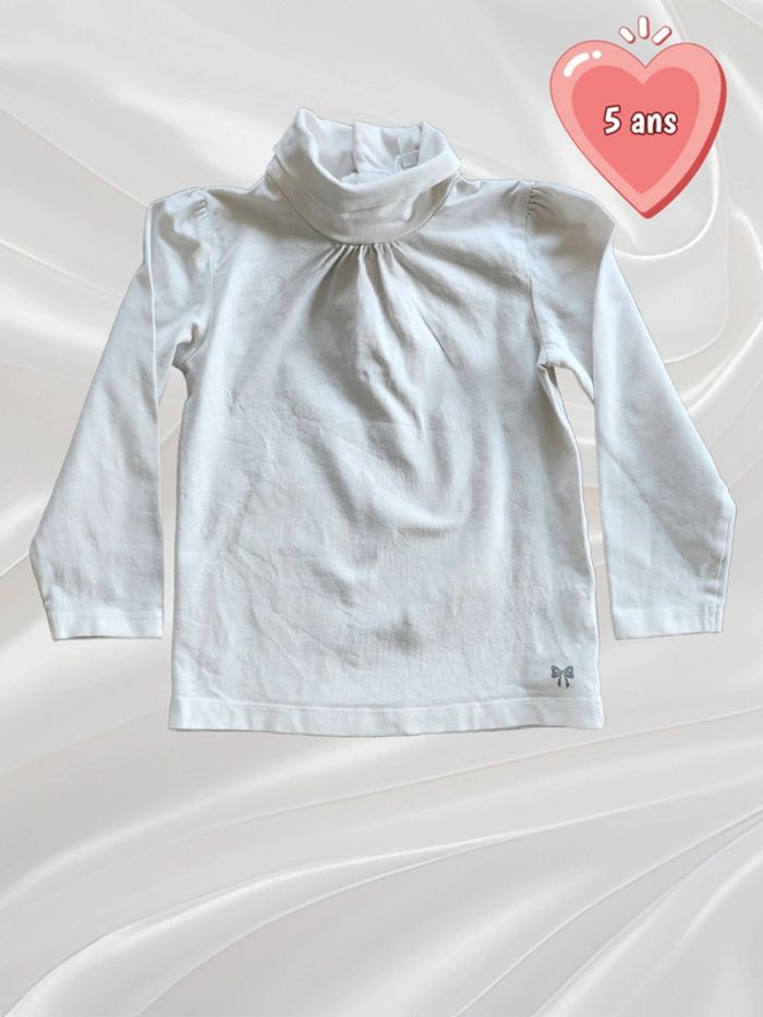 Haut manches longues col fille 5 ans