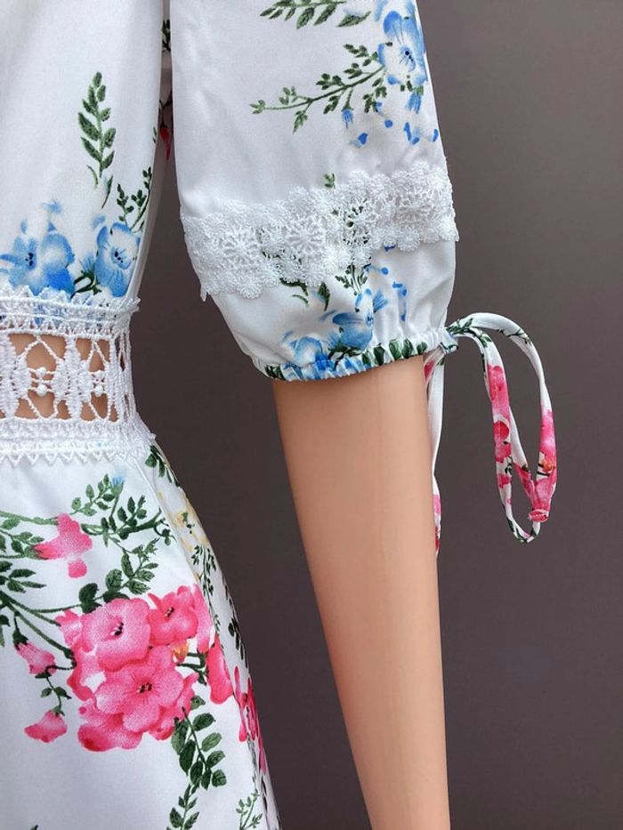 Robe longue fleurie EillyBazar – Taille S – Très bon état - photo numéro 6