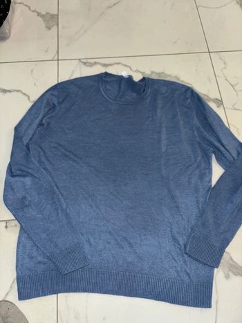 Pull fin bleu homme taille XXXL en excellent état tex