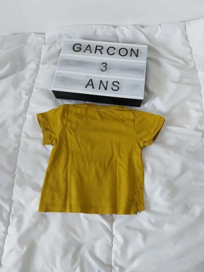 Tee-shirt manche courte garçon 3 ans Kidkanaï - photo numéro 2