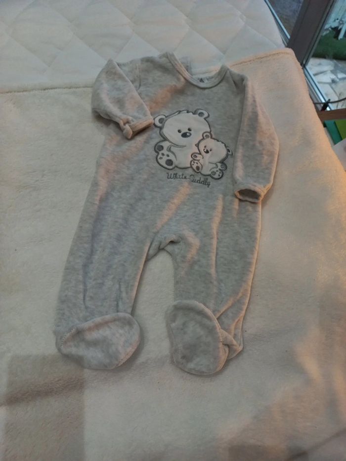 Pyjama velours mixte