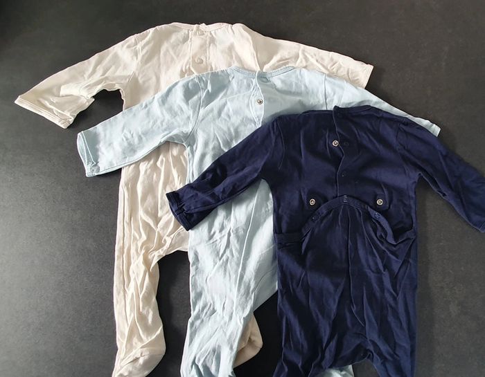 Lot de 3 pyjamas coton 6 mois Kiabi - photo numéro 6