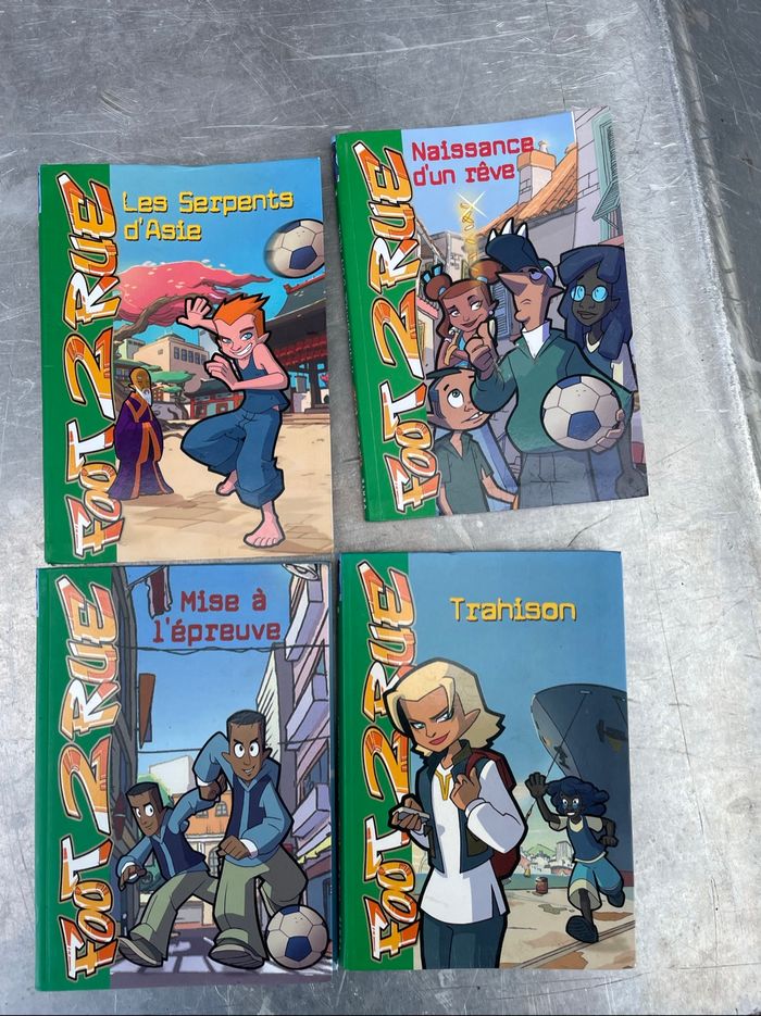 Lot de 4 livres foot de rue