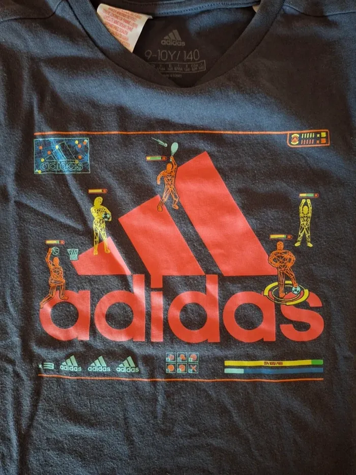 Tea shirt adidas 9/10 ans - photo numéro 2