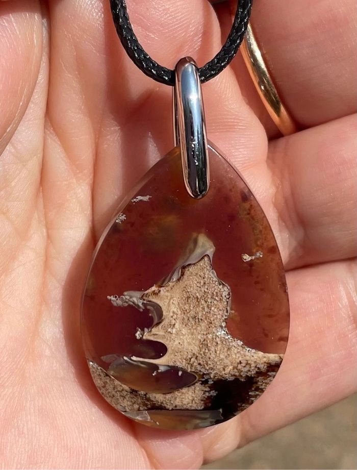 Superbe pendentif en ambre - photo numéro 5