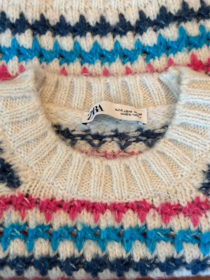 Pull en maille colorée Zara – Taille S - photo numéro 4