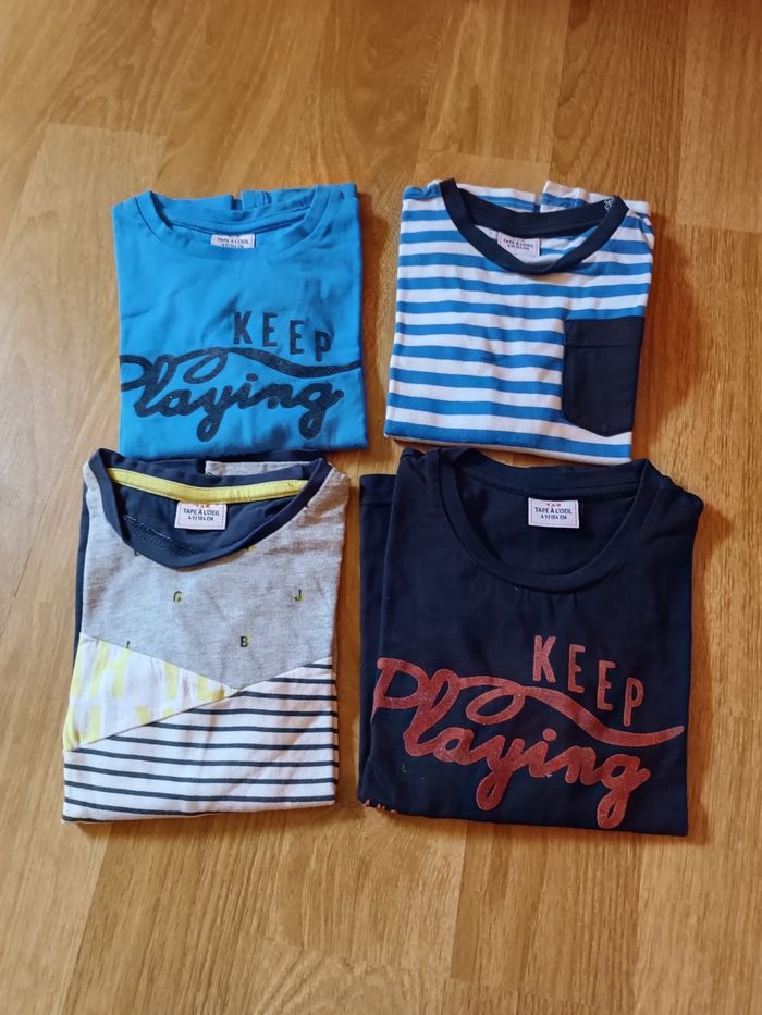Lot de 4 Tee shirts Tape à l'oeil 4 ans