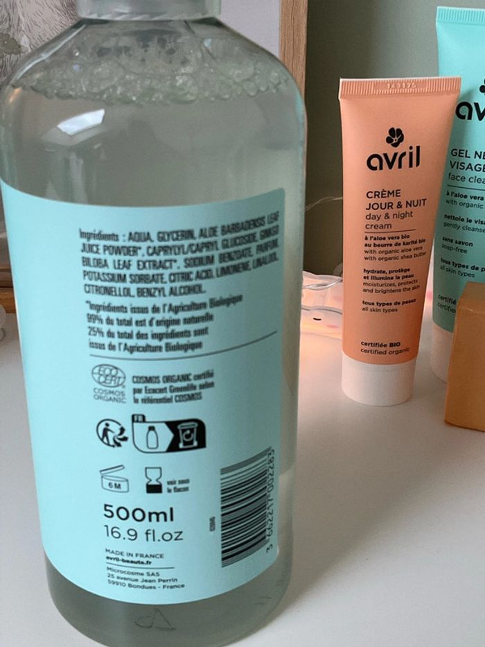3 bouteilles eau micellaire avril 500ml - photo numéro 5