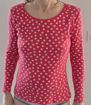 Haut manches longues rose - femme 38 40