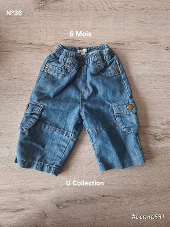 🌷N°36🌷Jeans - U Collection - 6 Mois🌷