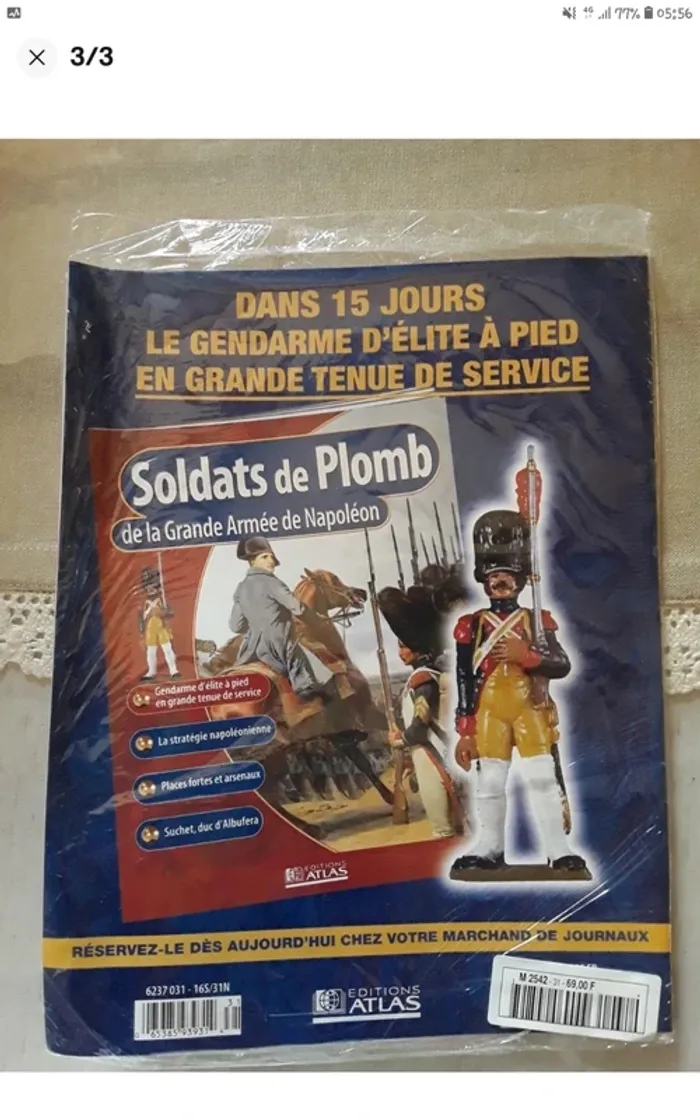 Soldat De Plomb Napoléon Éditions Atlas Numéro 31 lead soldier empire - photo numéro 3