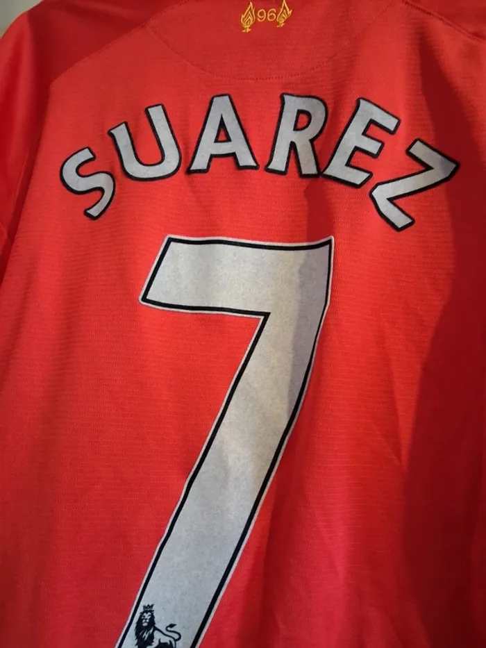Maillot Liverpool FC domicile 2013/14 Luis Suárez #7 Warrior Taille YL (146) - photo numéro 3