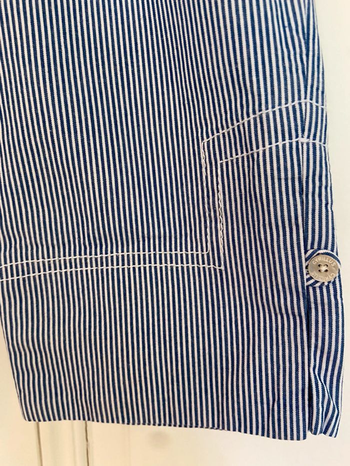 Pantacourt rayé bleu et blanc Cyrillus 6 ans - photo numéro 5