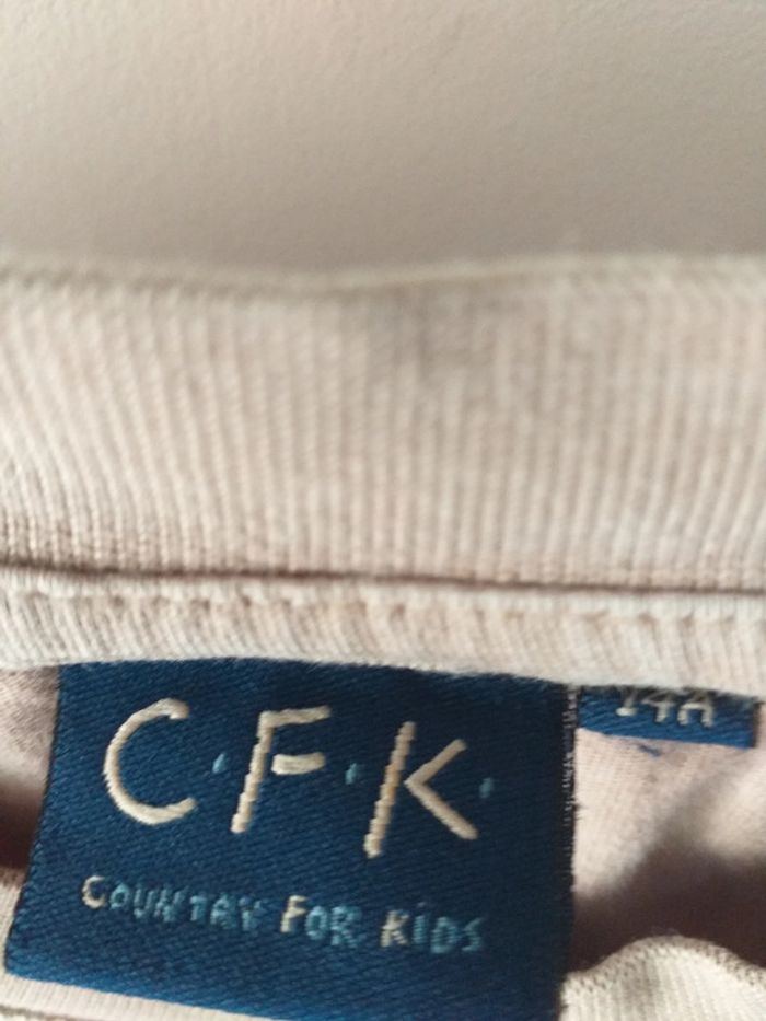 Tee-shirt marron clair col rond - photo numéro 3