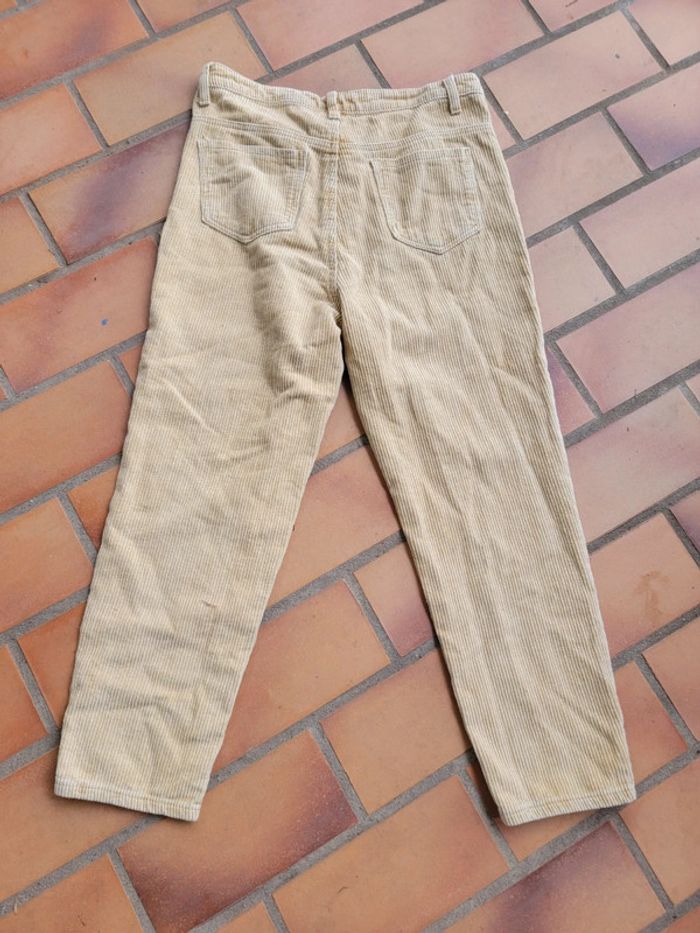 Pantalon velours côtelé vintage old money chic grunge tie and dye - photo numéro 3