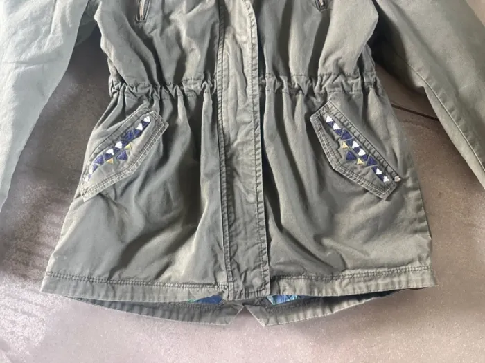 Veste intersaison catimini 10 ans kaki tbe - photo numéro 4