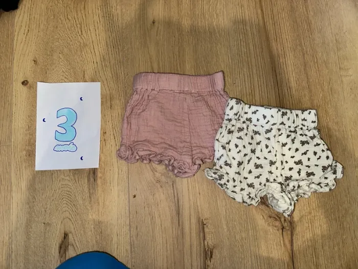 Lot de 2 short 3 mois - photo numéro 3