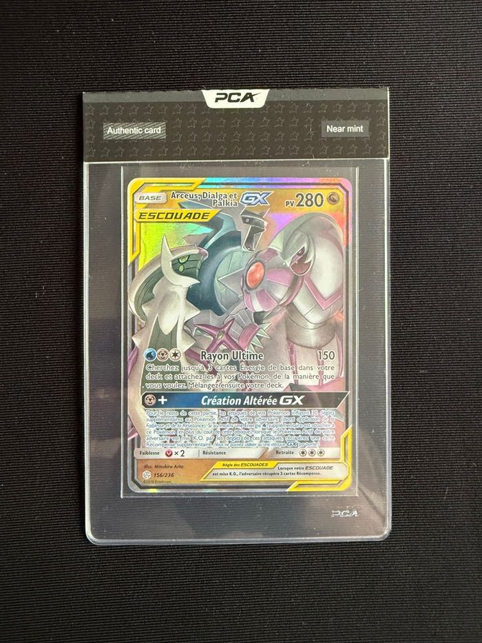 Arceus, Dialga et Palkia GX Escouade - Pre Grade Near Mint PCA