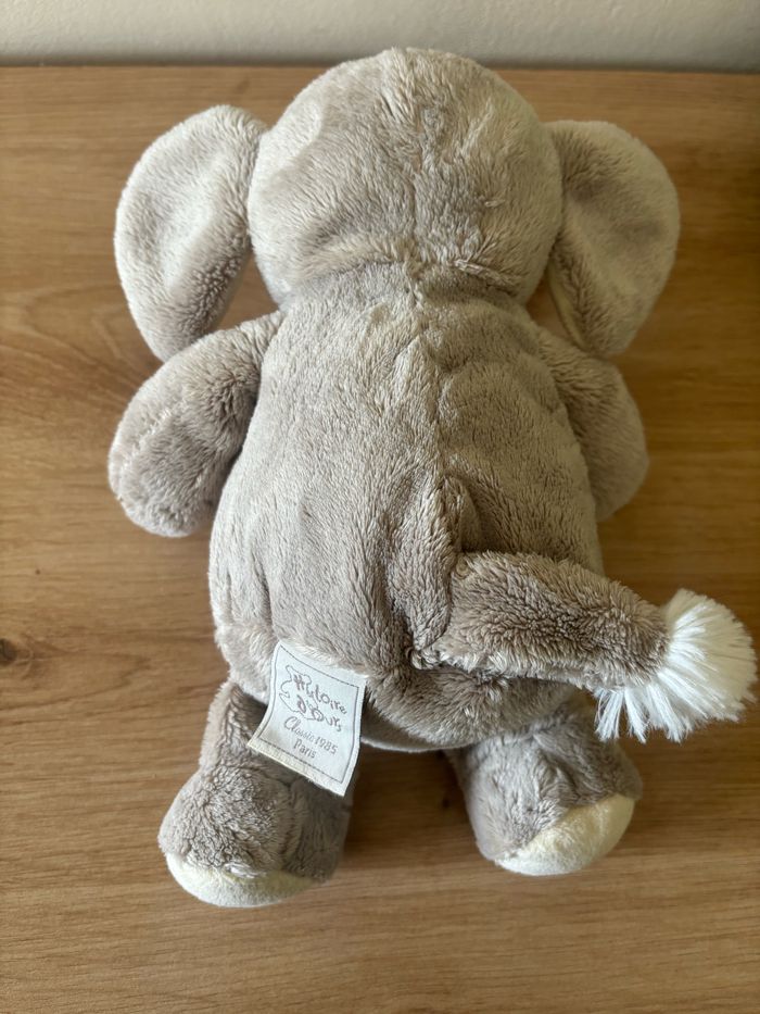 Doudou éléphant boule gris écru histoire d ours - photo numéro 3