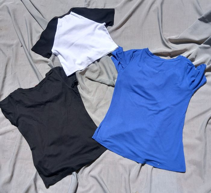 Lot de 3 tee-shirts taille S - 36 - photo numéro 3