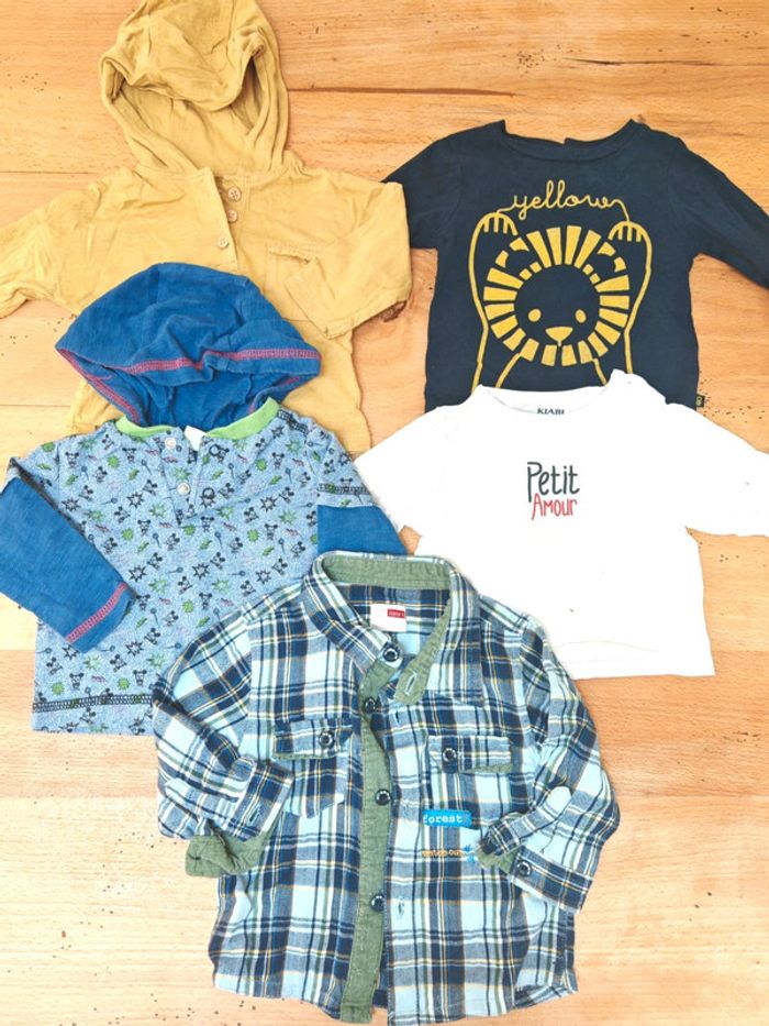 Lot t-shirts manches longues 3 mois