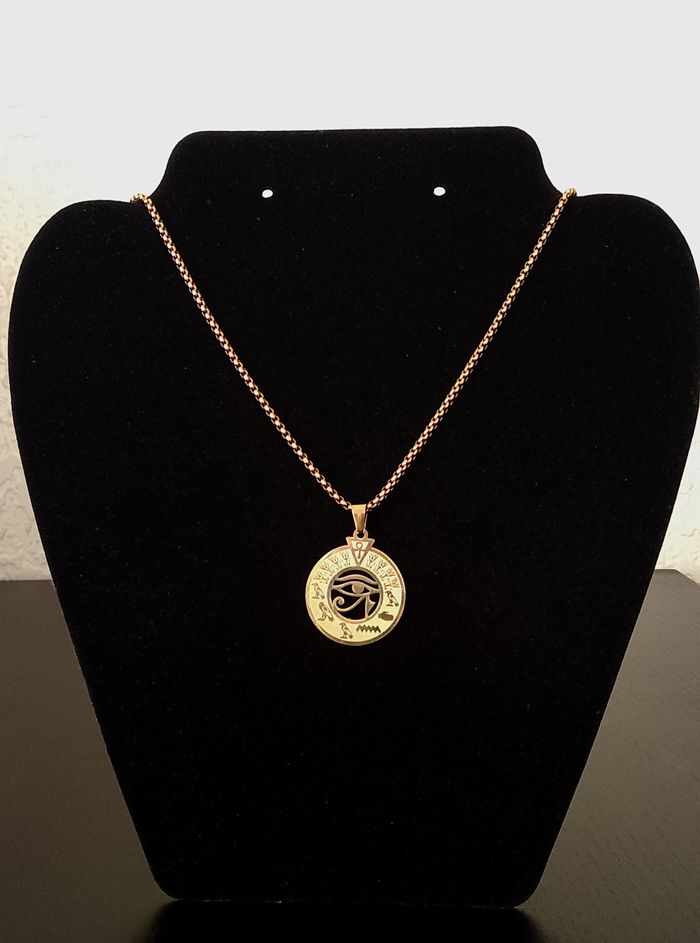 Chaîne + pendentif égyptien - photo numéro 4
